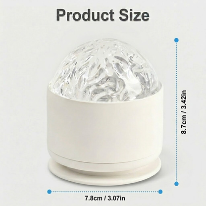 Northern Aurora & Water Ripple Night Light Projector – 16 Color 360° Rotating