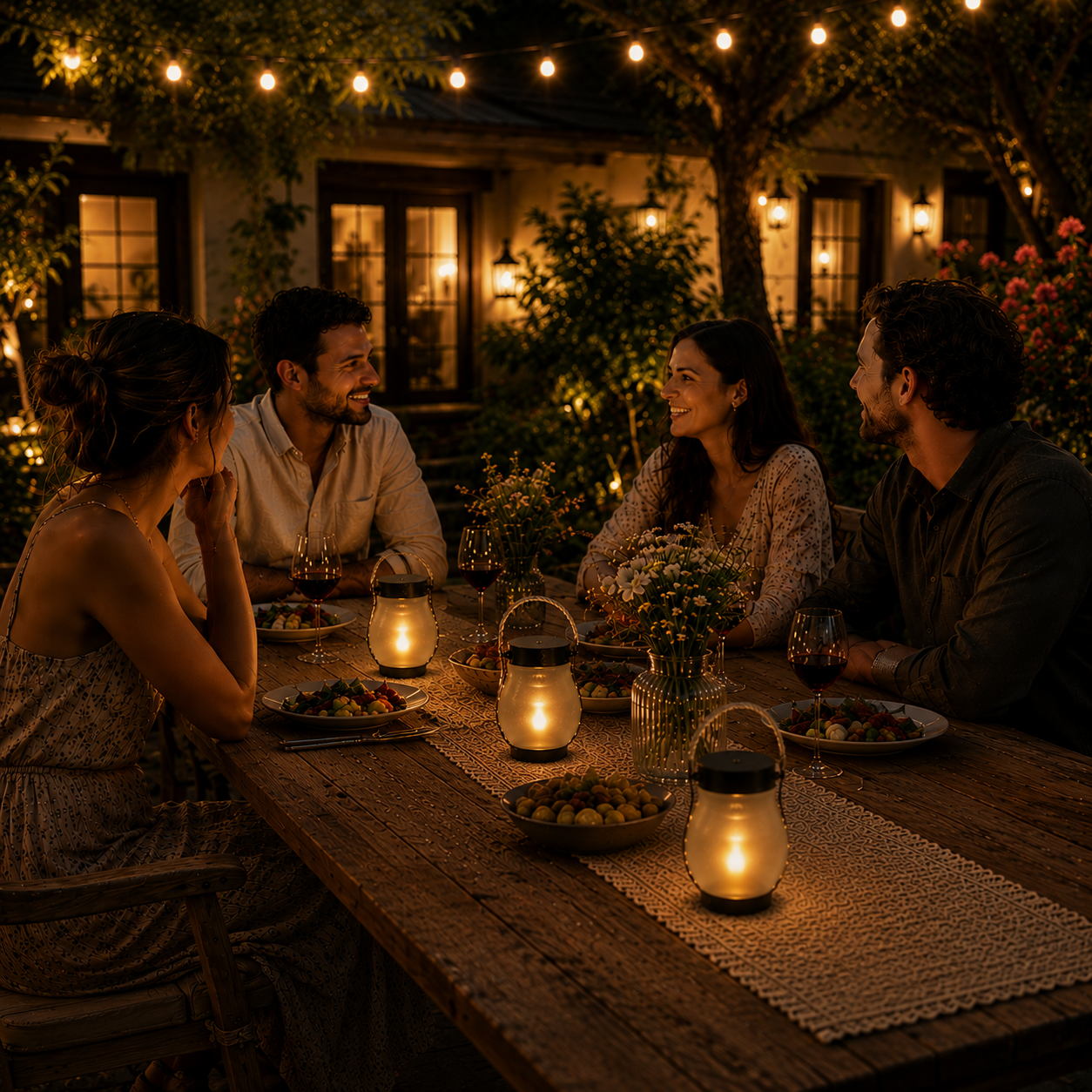Solar Flame Lantern | Flickering Firelight, No Fire Required